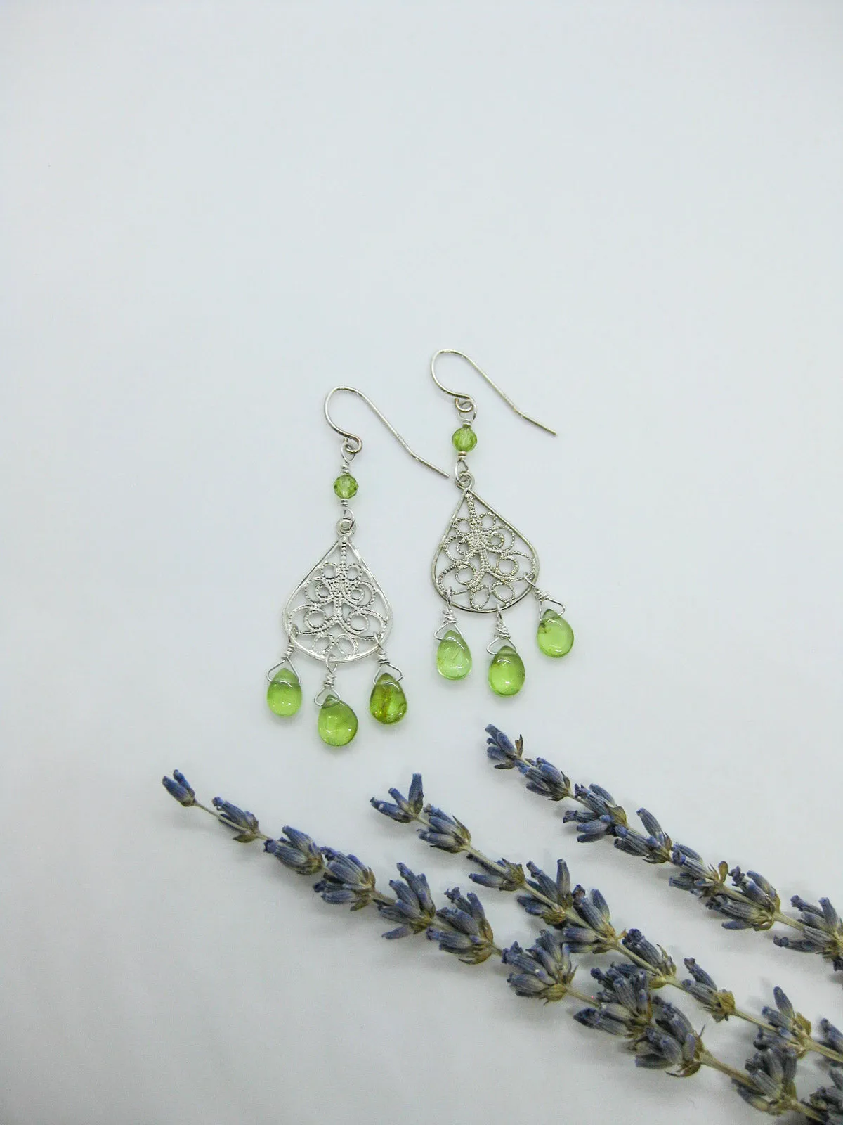 Olive: Peridot Chandelier - e630