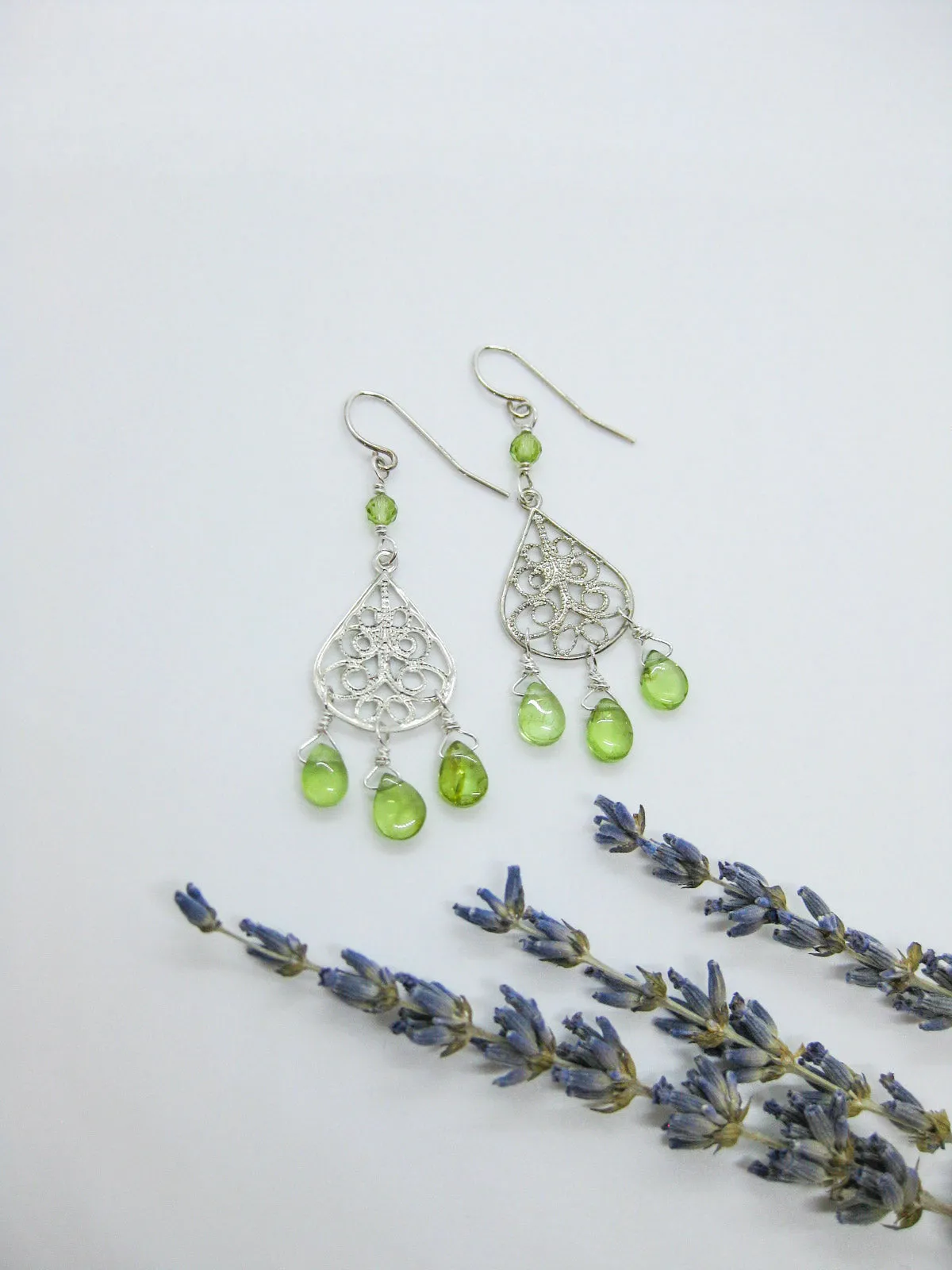 Olive: Peridot Chandelier - e630