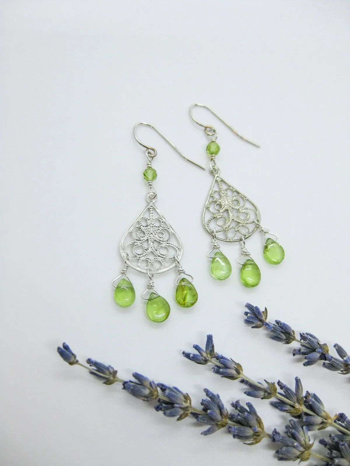 Olive: Peridot Chandelier - e630