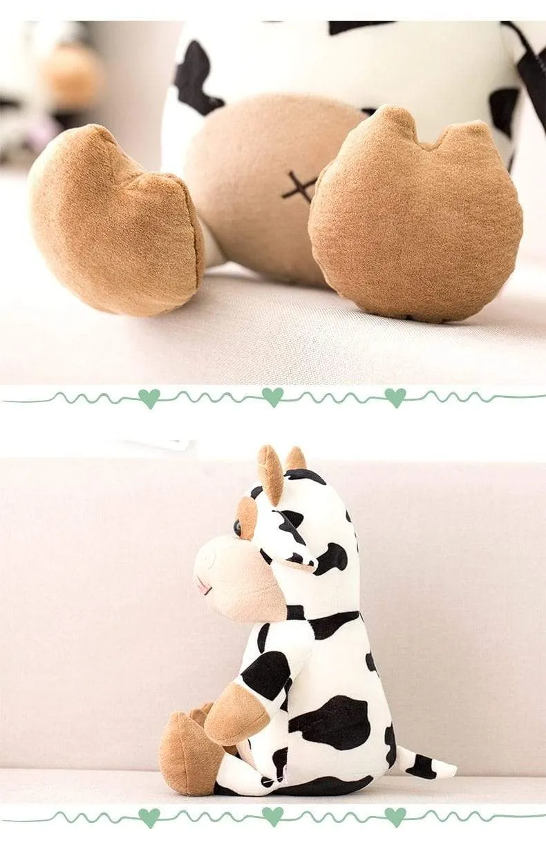 Plush Cow Toy Cute Cattle Plush Stuffed Animals Cattle Soft Doll Kids Toys Birthday Gift for Children