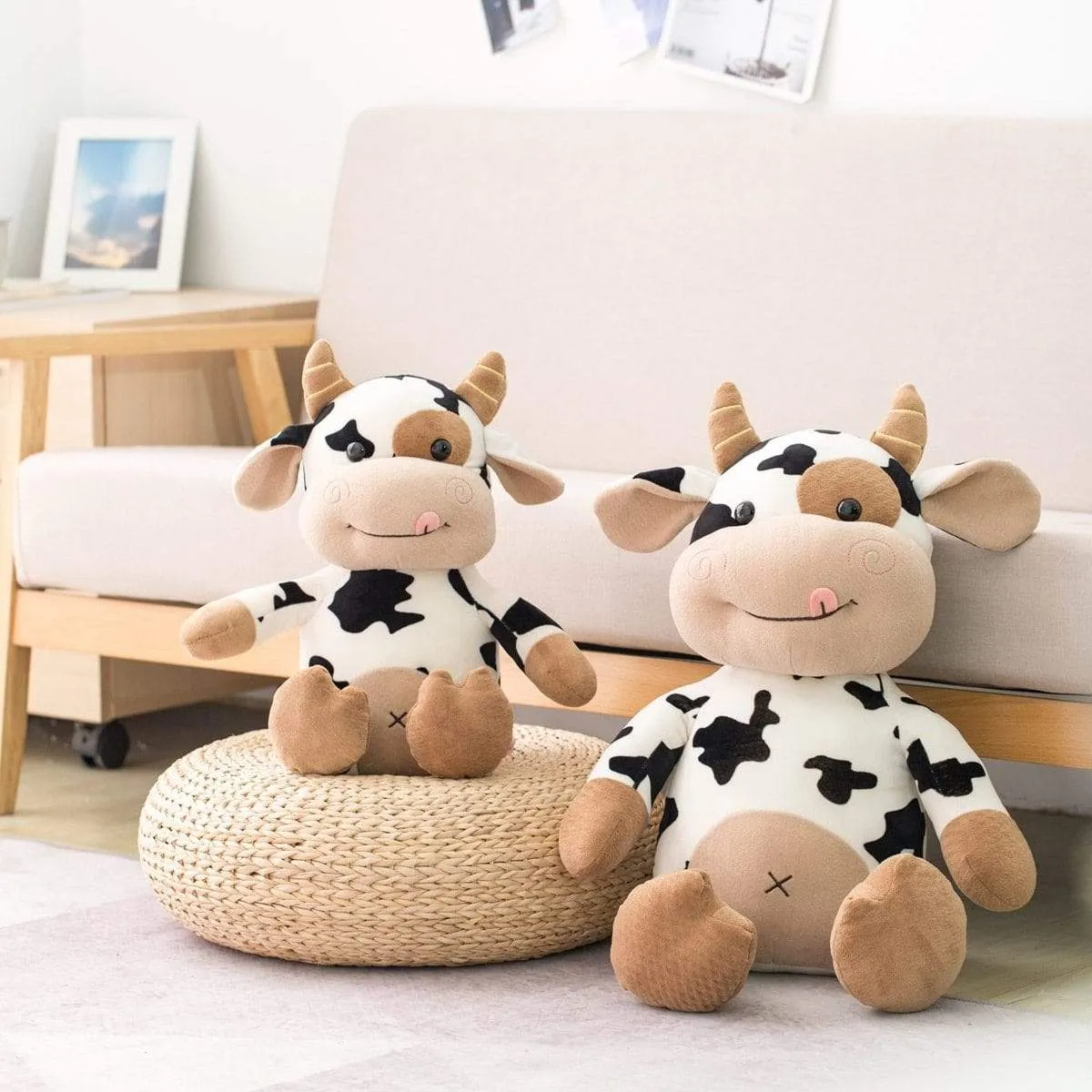 Plush Cow Toy Cute Cattle Plush Stuffed Animals Cattle Soft Doll Kids Toys Birthday Gift for Children