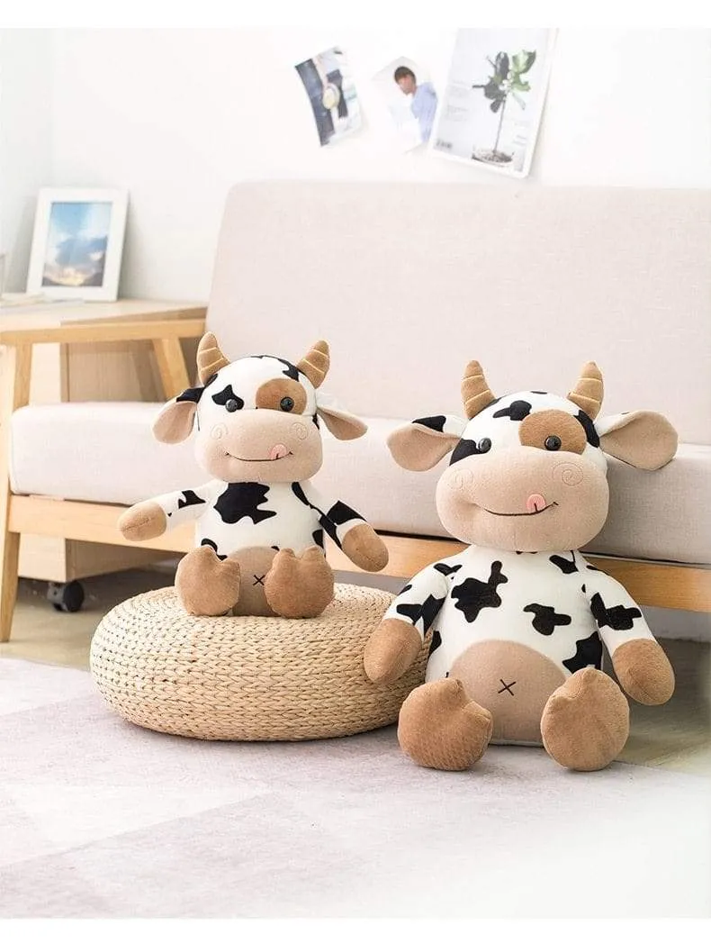 Plush Cow Toy Cute Cattle Plush Stuffed Animals Cattle Soft Doll Kids Toys Birthday Gift for Children