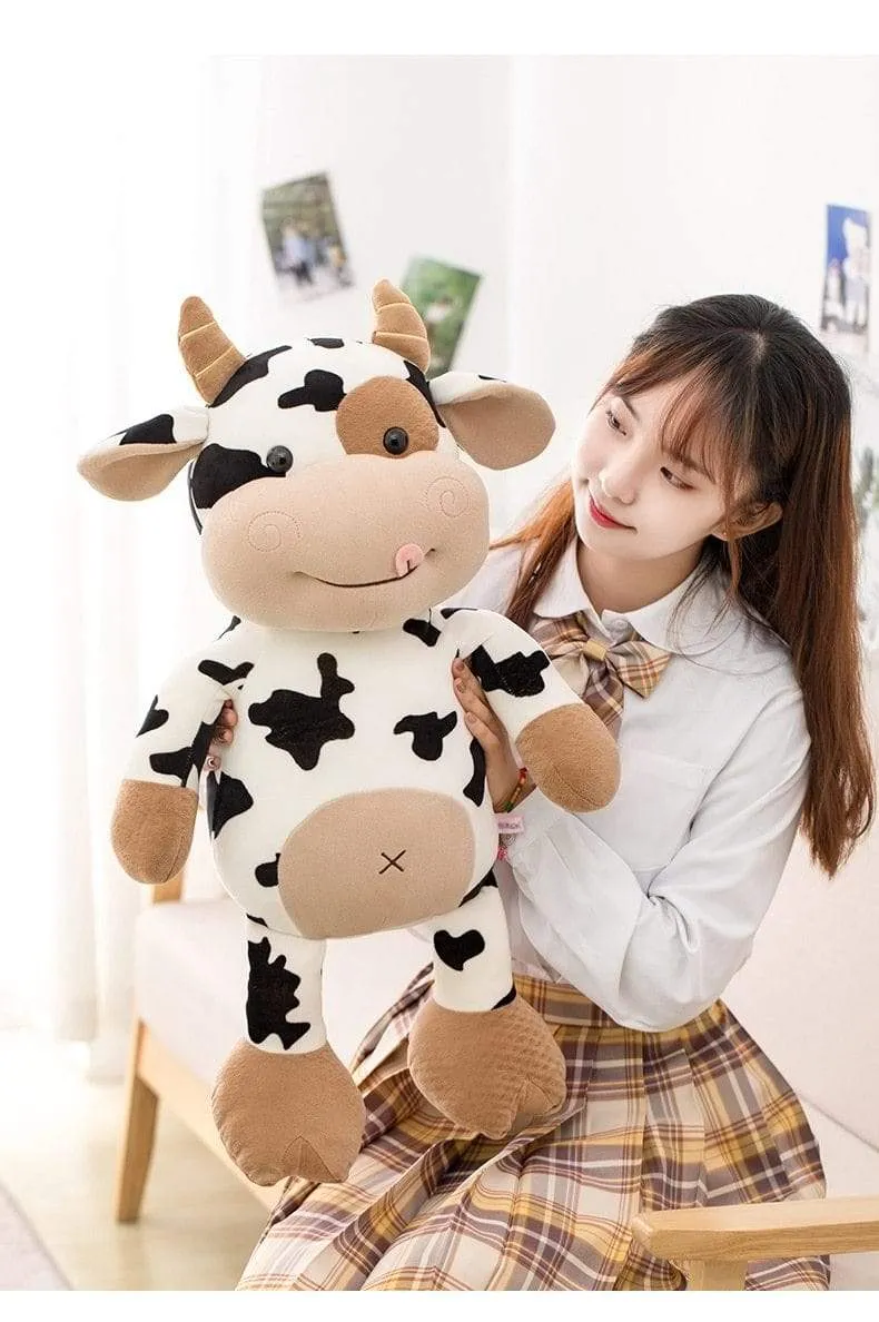 Plush Cow Toy Cute Cattle Plush Stuffed Animals Cattle Soft Doll Kids Toys Birthday Gift for Children