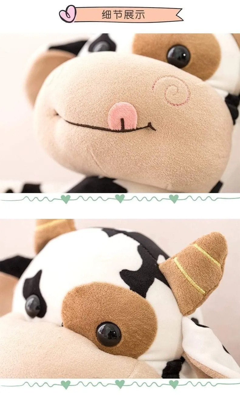 Plush Cow Toy Cute Cattle Plush Stuffed Animals Cattle Soft Doll Kids Toys Birthday Gift for Children