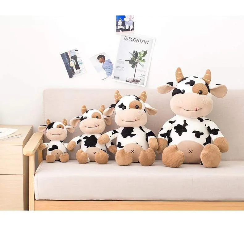 Plush Cow Toy Cute Cattle Plush Stuffed Animals Cattle Soft Doll Kids Toys Birthday Gift for Children