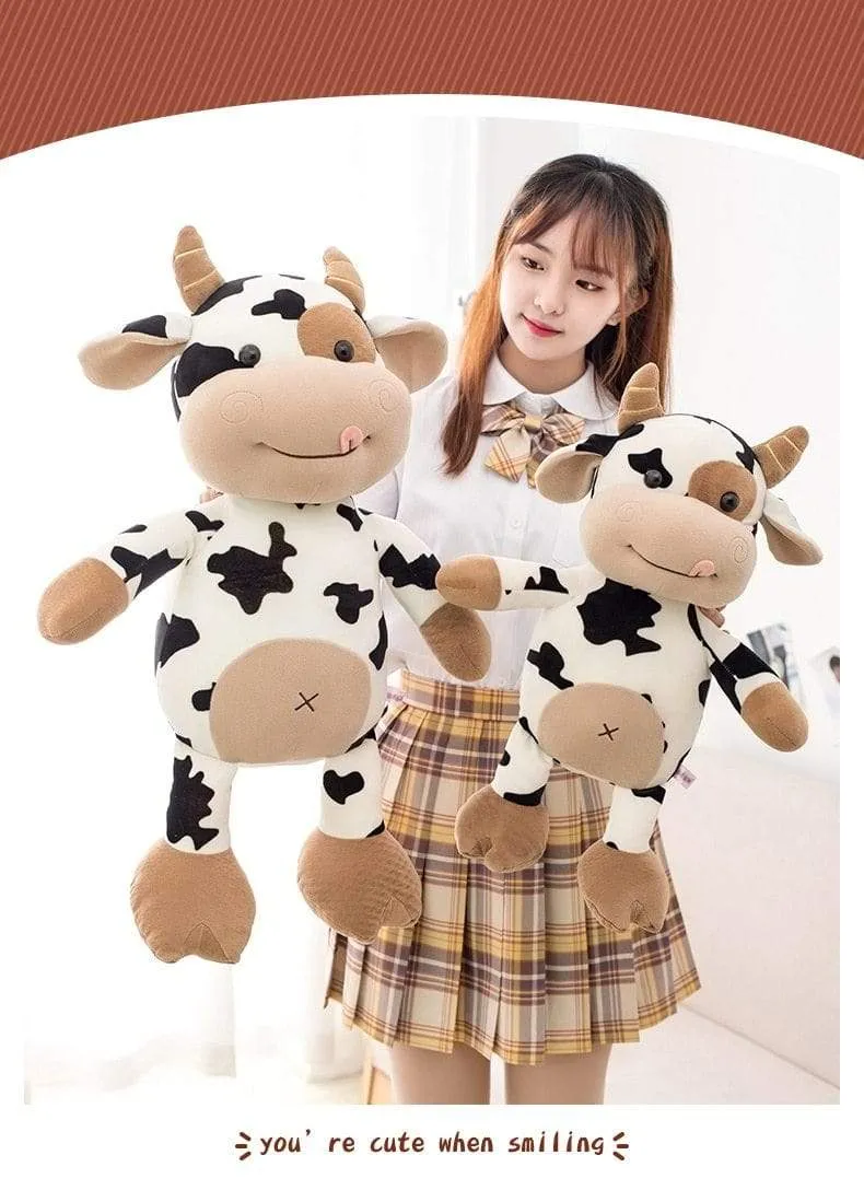 Plush Cow Toy Cute Cattle Plush Stuffed Animals Cattle Soft Doll Kids Toys Birthday Gift for Children