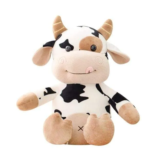 Plush Cow Toy Cute Cattle Plush Stuffed Animals Cattle Soft Doll Kids Toys Birthday Gift for Children