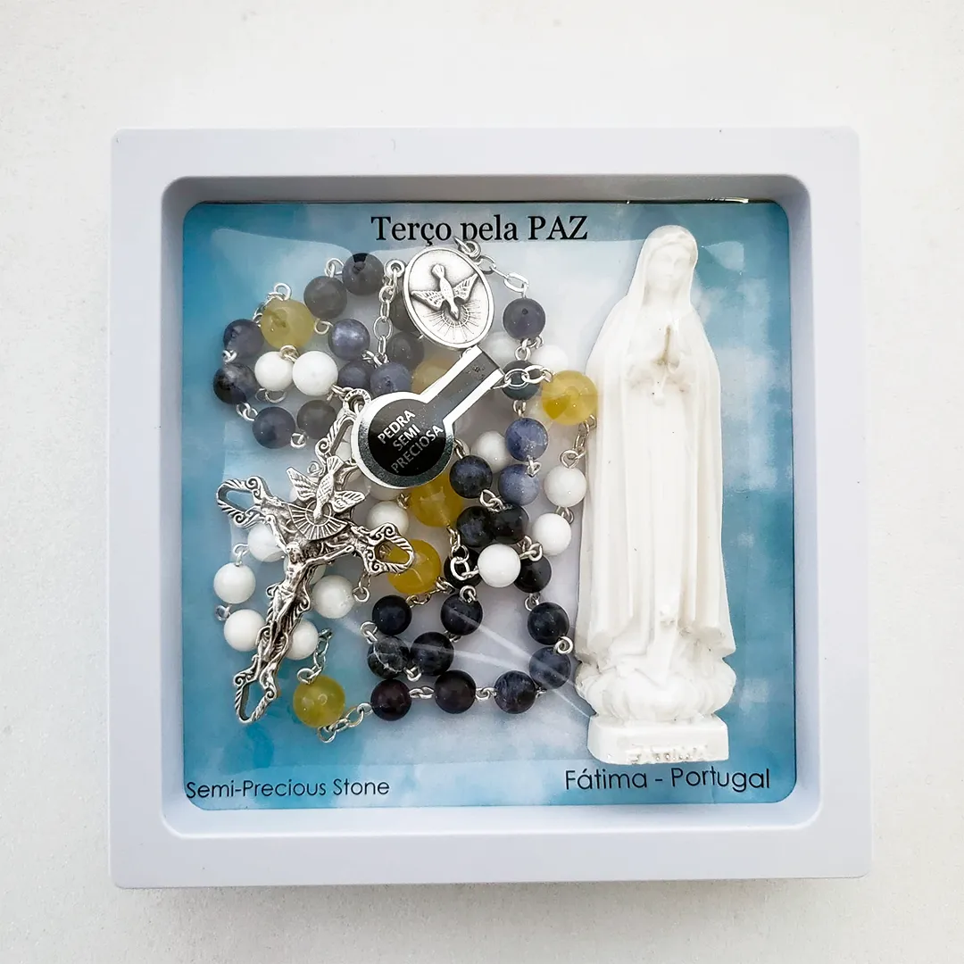 Pray for Peace - Rosary   Magnet Statue