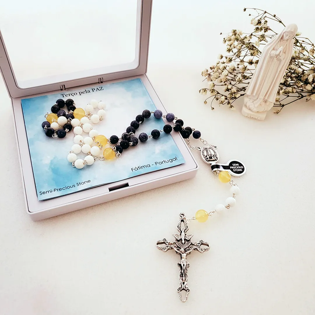 Pray for Peace - Rosary   Magnet Statue