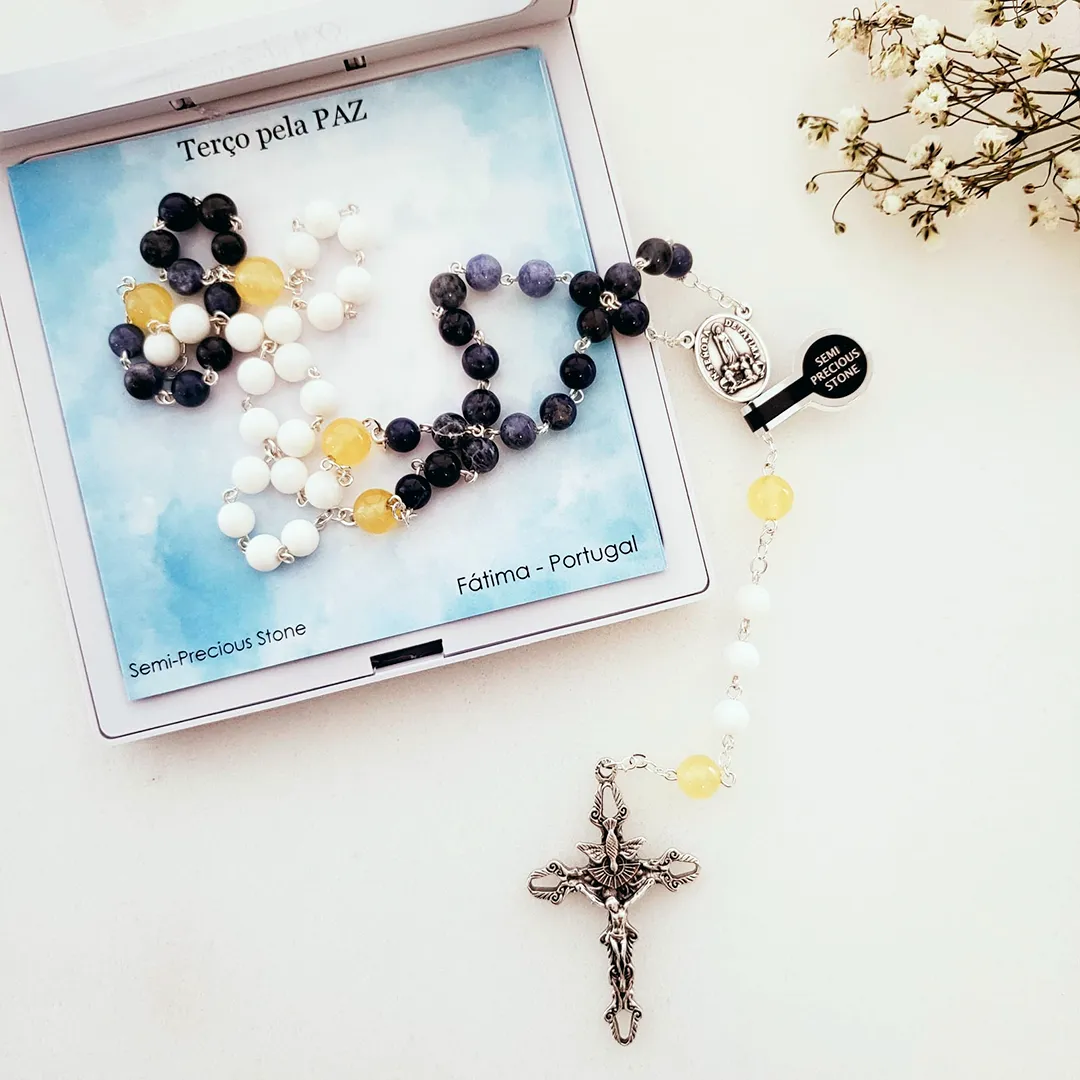 Pray for Peace - Rosary   Magnet Statue