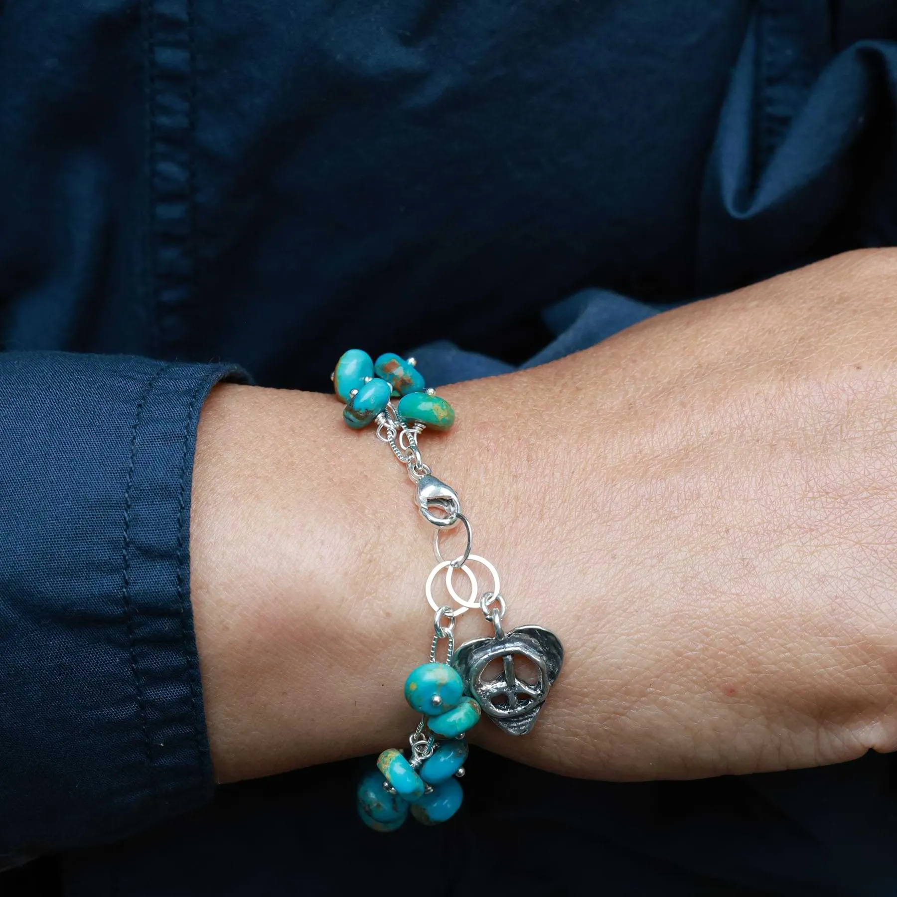 Pueblo - Turquoise Charm Bracelet