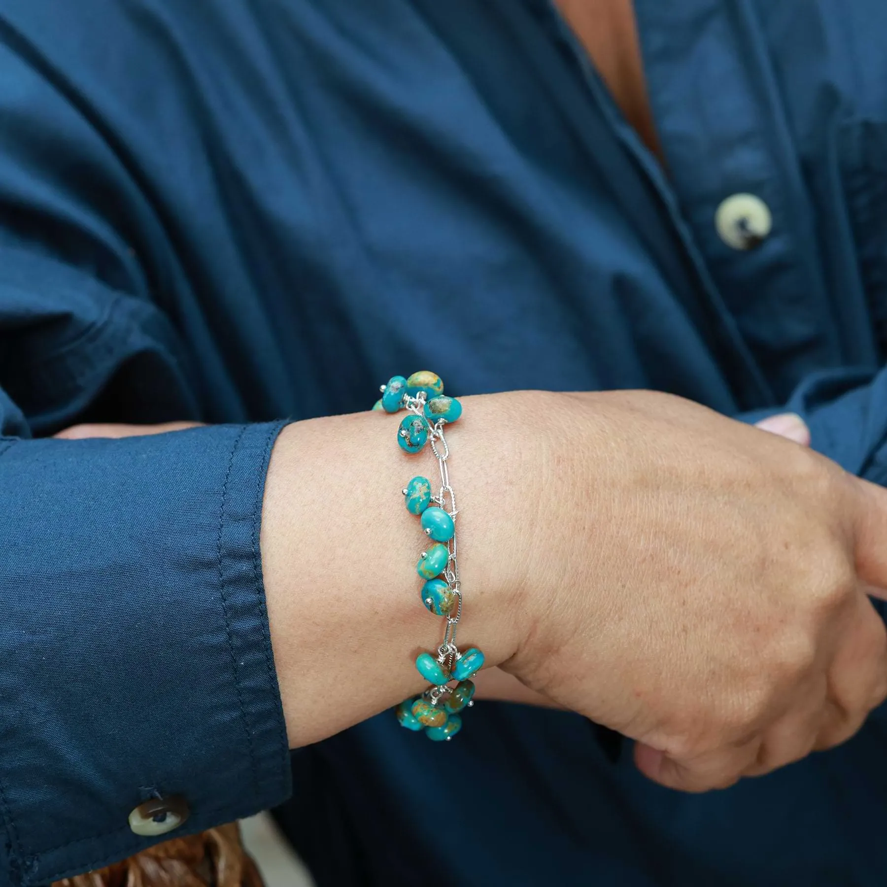 Pueblo - Turquoise Charm Bracelet