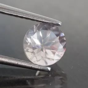 Quartz rose | natural, round cut 6 mm VS 0.8ct