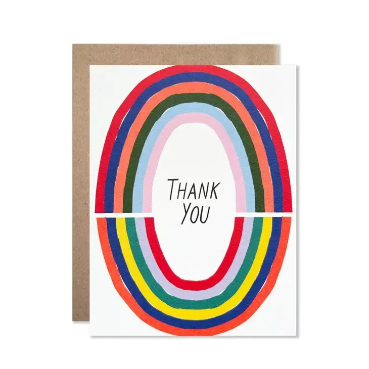 Rainbow Arches Thank You Greeting Cards - Set of 8 Cards