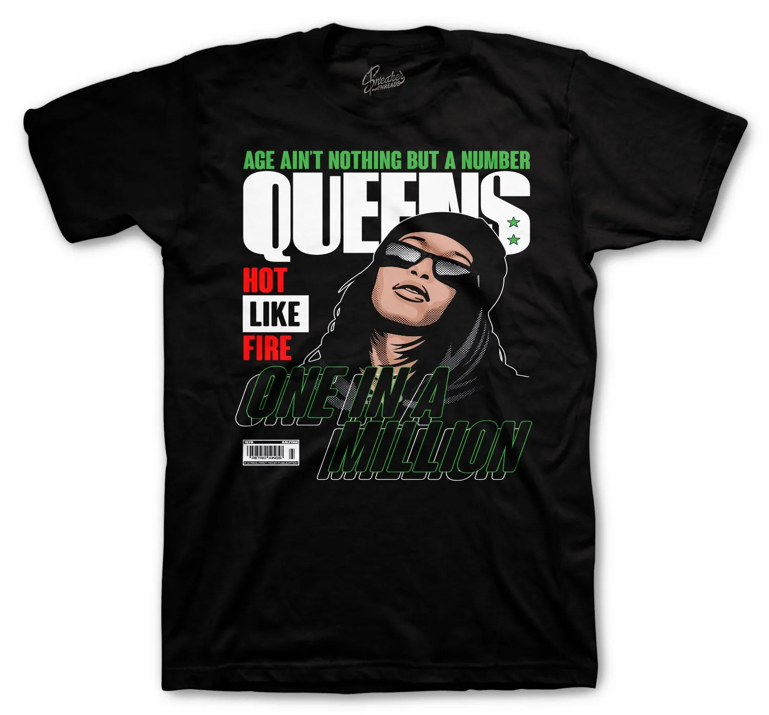 Retro 1 Lucky Green Queens Shirt