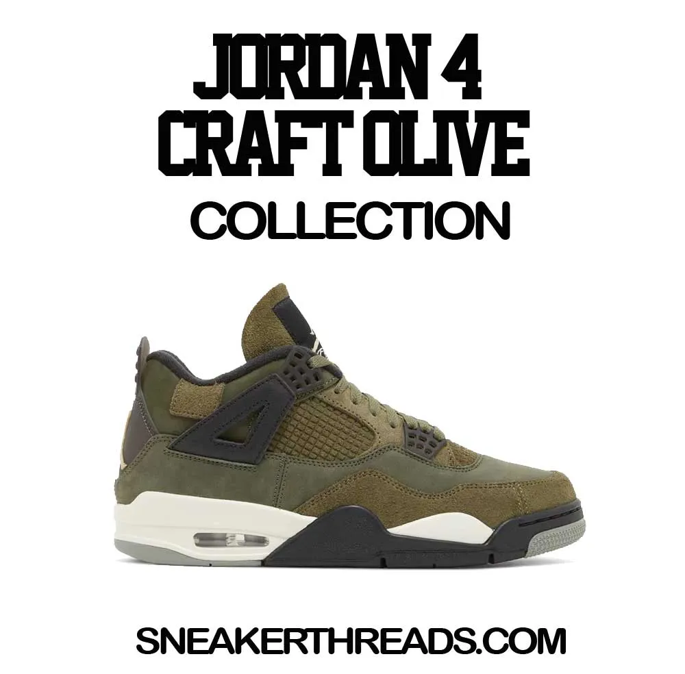 Retro 4 Craft Olive Shirt - Creme