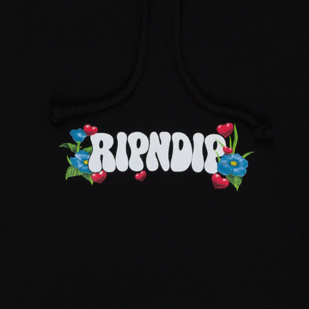 RIPNDIP PEACE LOVE RIPNDIP HOODIE-BLACK