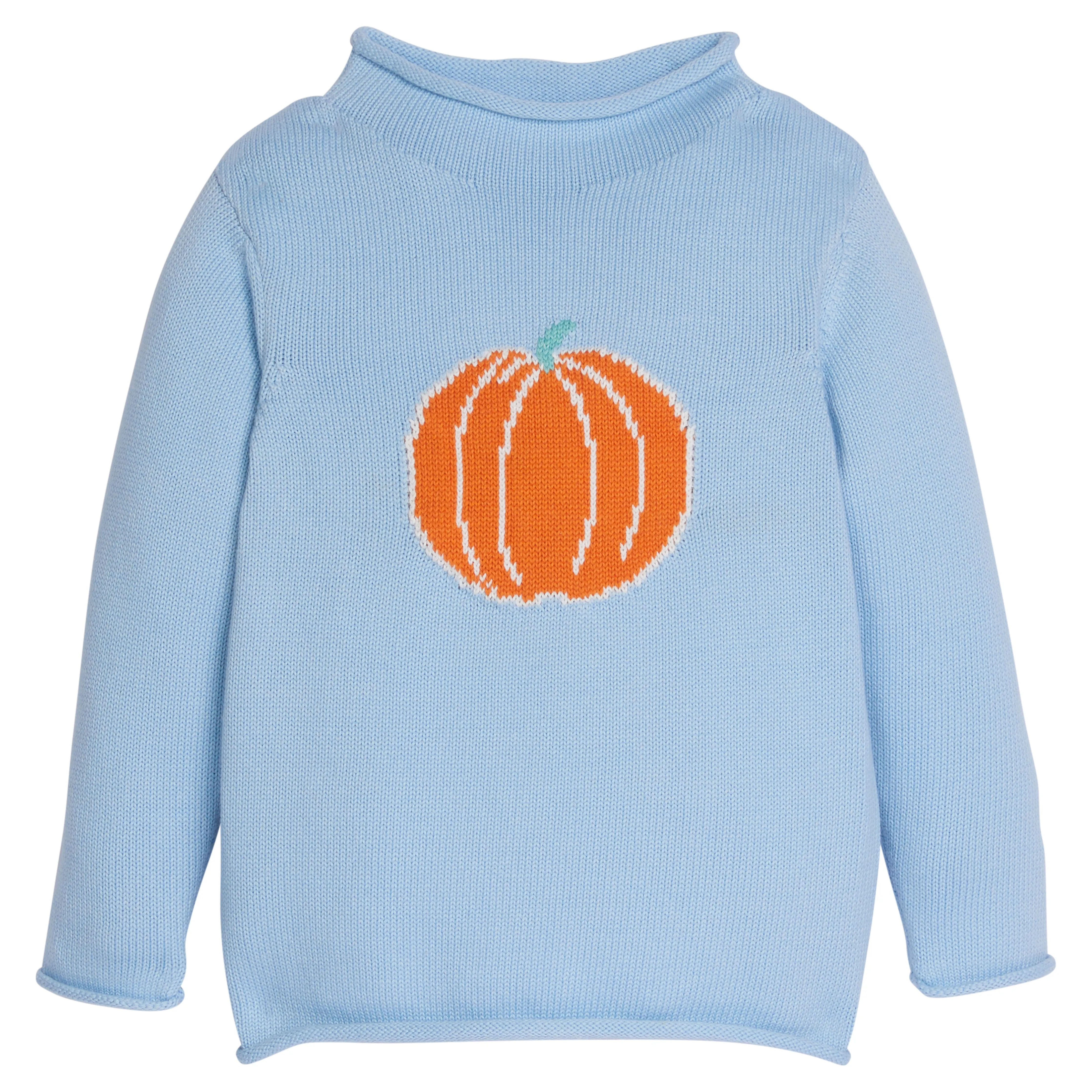 Roll Neck Sweater - Blue Pumpkin