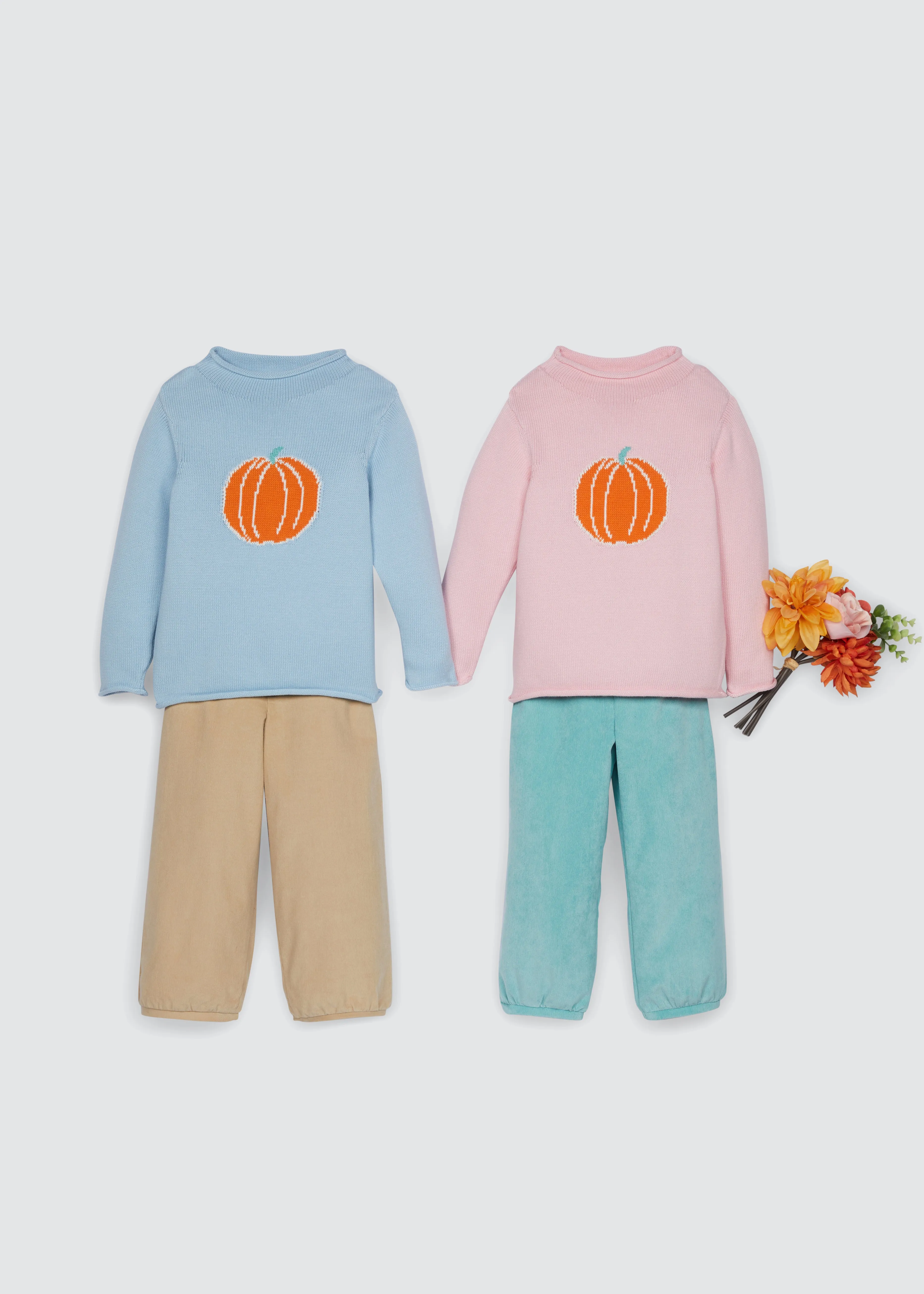 Roll Neck Sweater - Blue Pumpkin