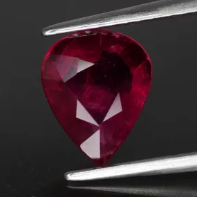 Ruby | IGI certified | natural, oval cut *8x7 mm, *1.4 ct