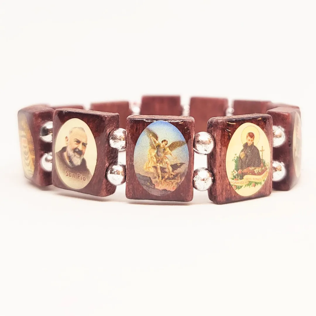 Saints Wood Bracelet