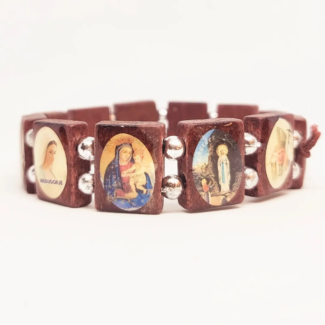 Saints Wood Bracelet