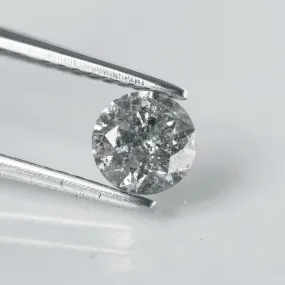 Salt & Pepper diamond | natural, round cut 5mm, 0.5ct