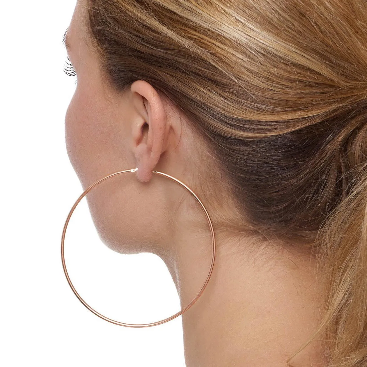 Skinny 'Chica Latina' Hoop Earrings - XL   XXL