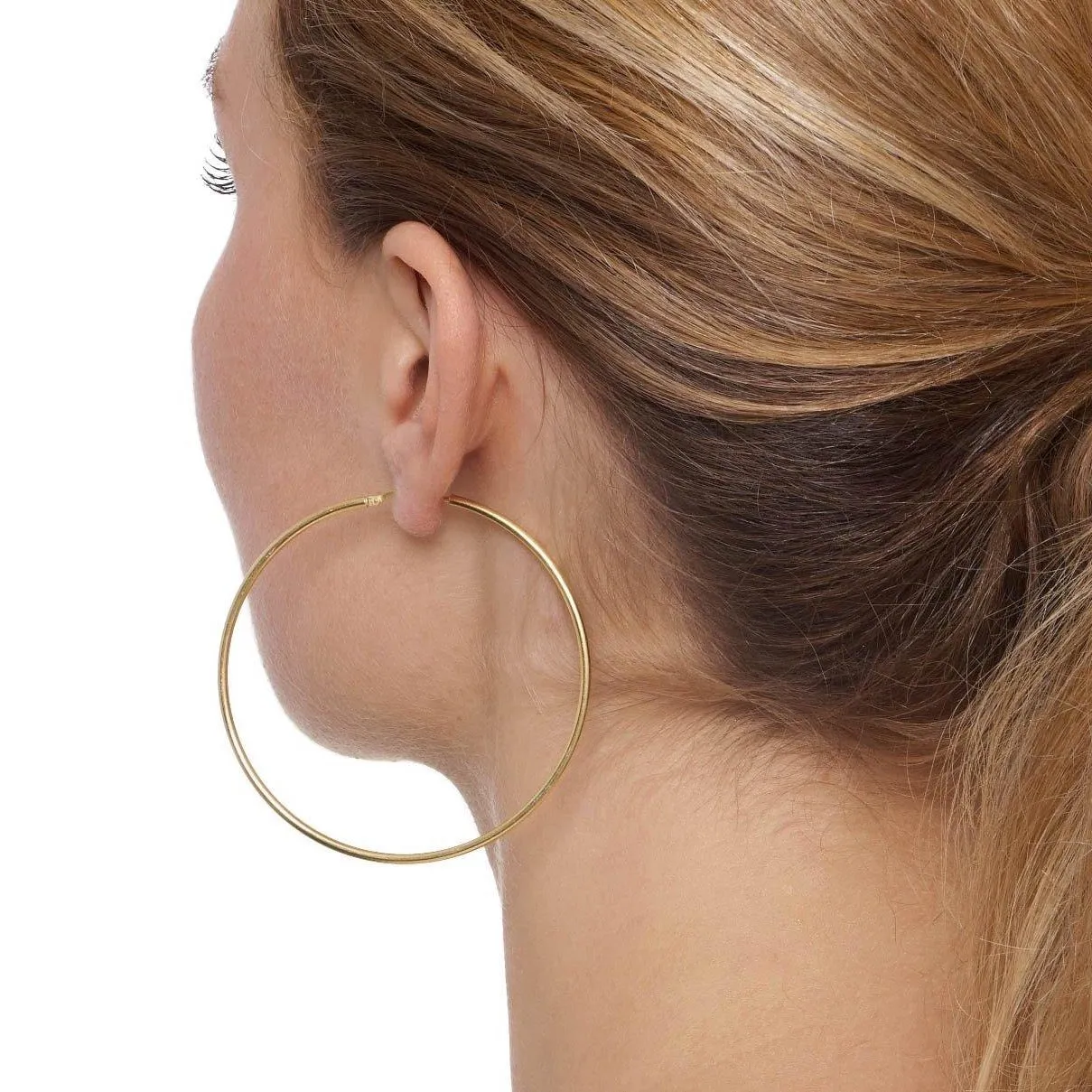 Skinny 'Chica Latina' Hoop Earrings - XL   XXL