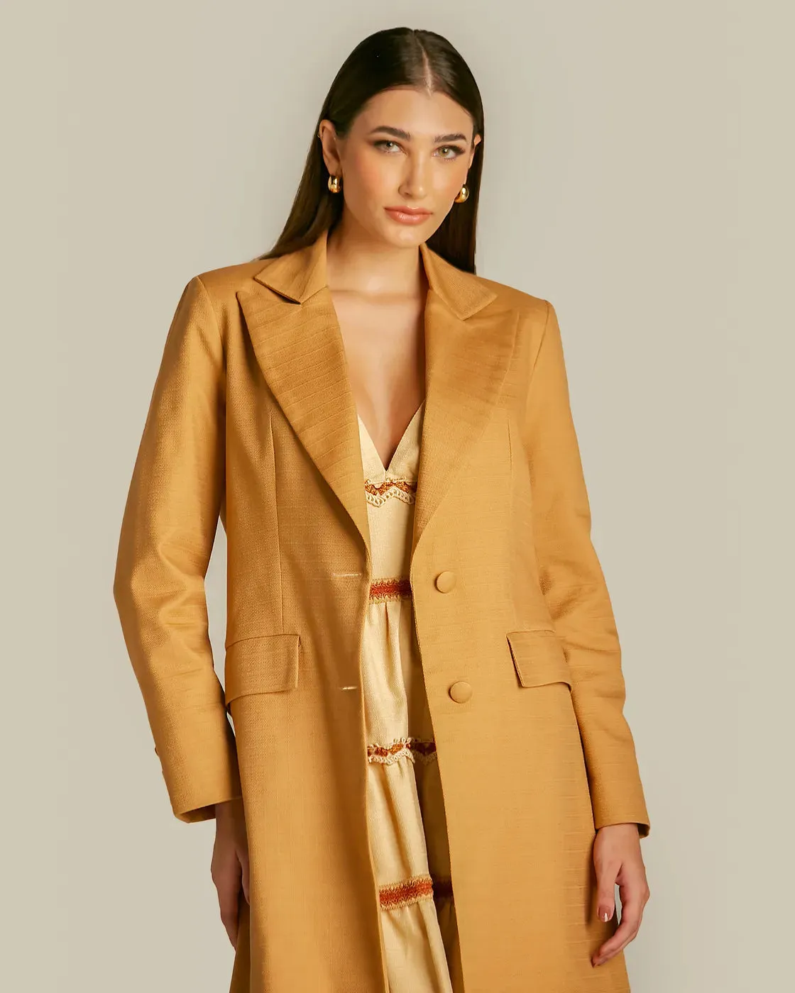 SOBRETUDO ANNE FERNANDES CARAMELO COAT BRENDA