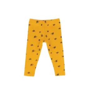 Stars Rib Leggings, Golden Brown