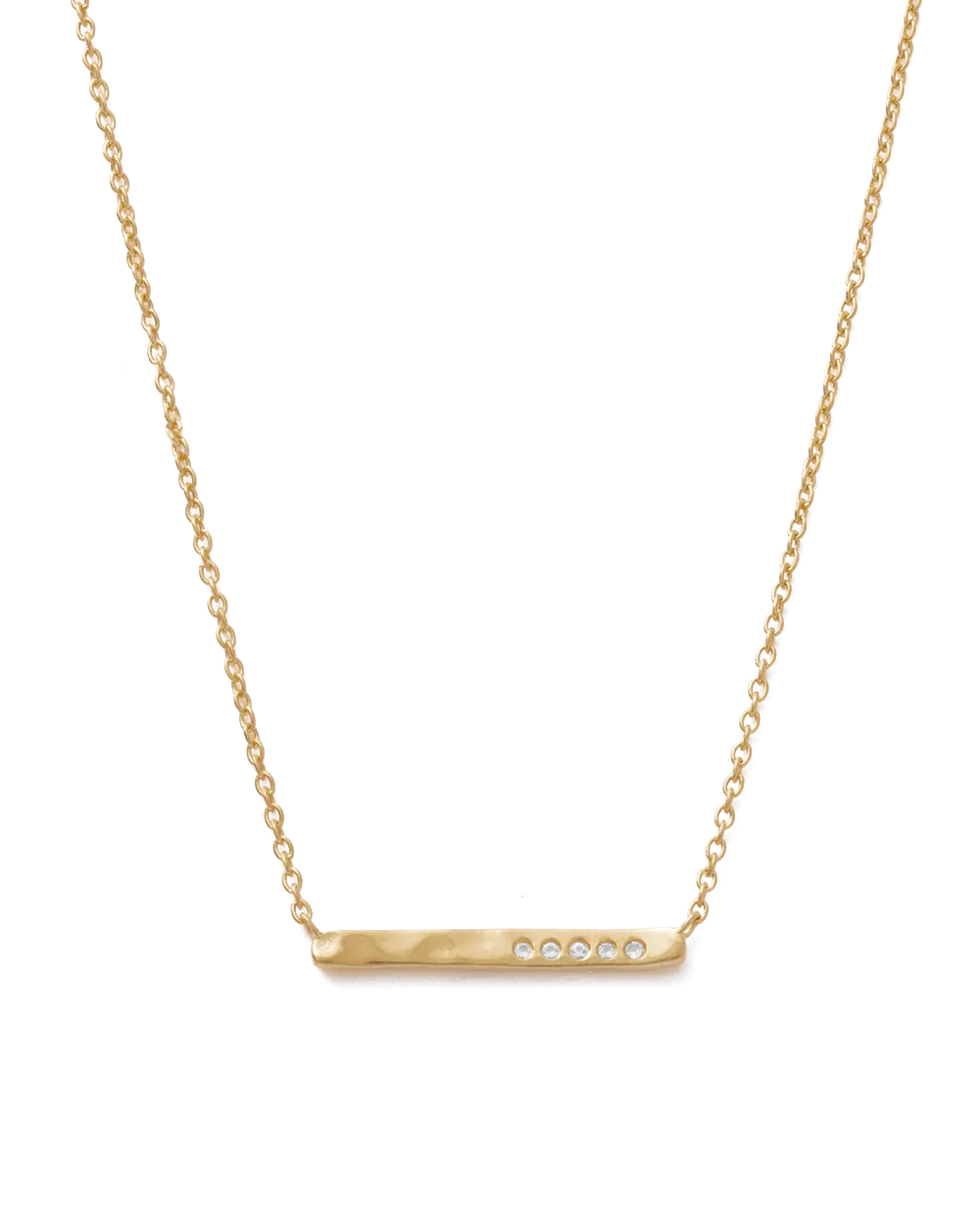 Sun Lines Bar Necklace 18k Gold vermeil