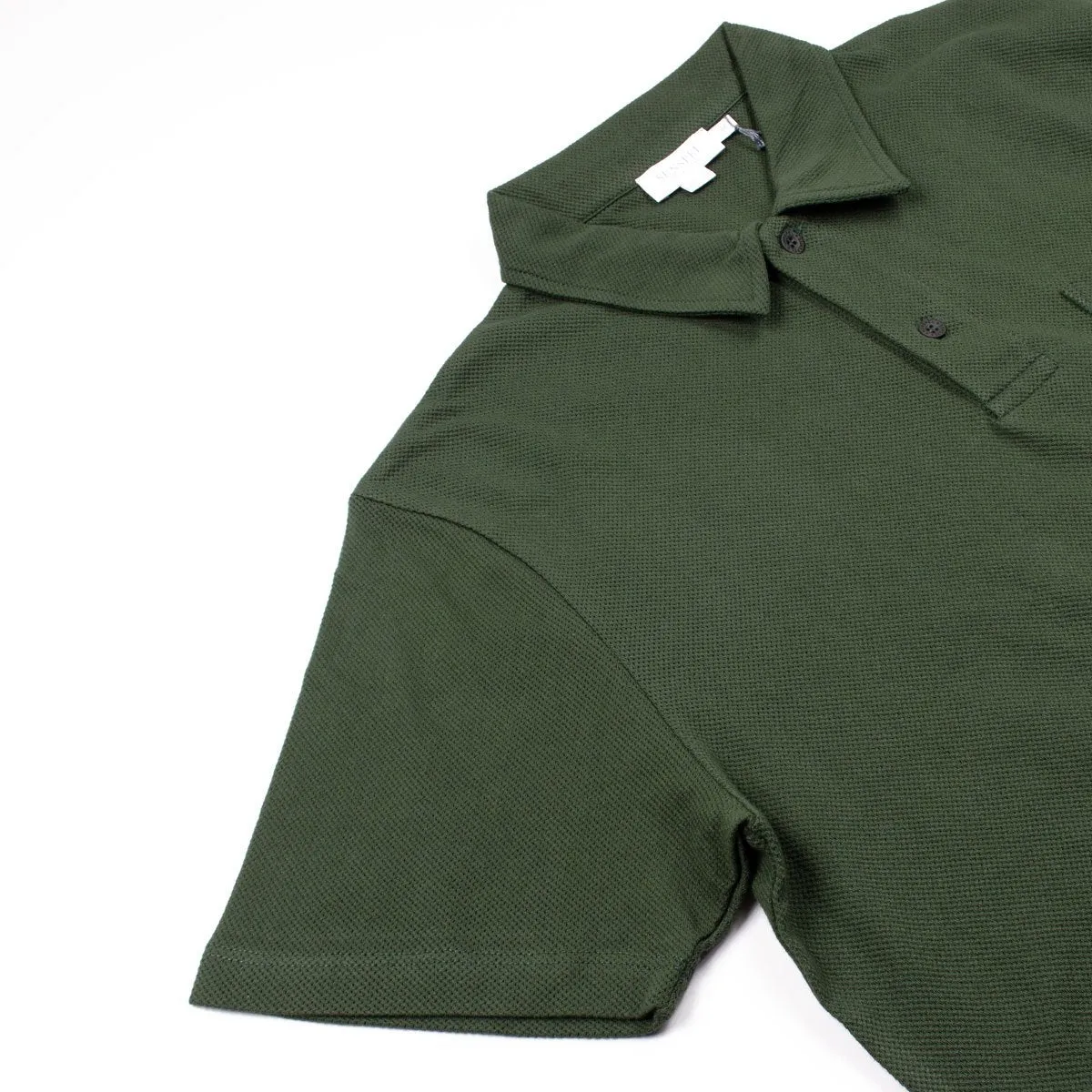 Sunspel - Short Sleeve Riviera Polo - Dark Olive