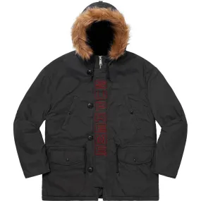 SUPREME SPELLOUT N-3B PARKA-BLACK