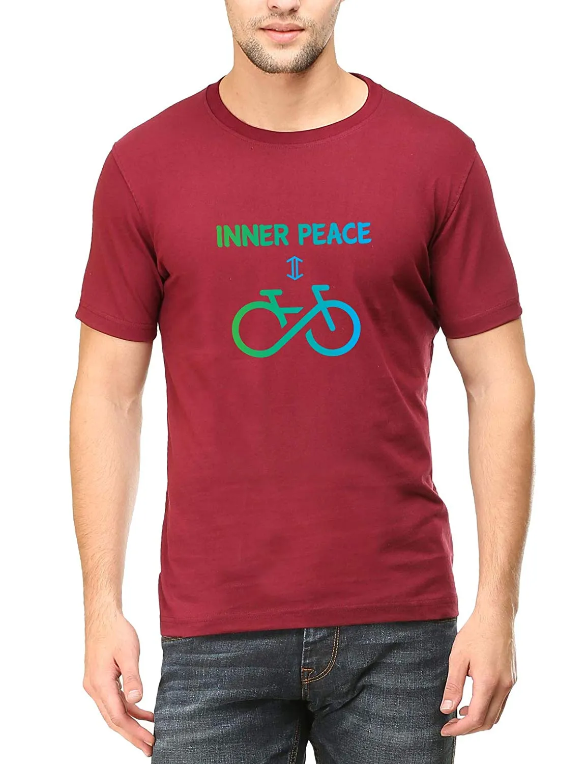 Swag Swami Men's  Cycling Inner Peace T-Shirt