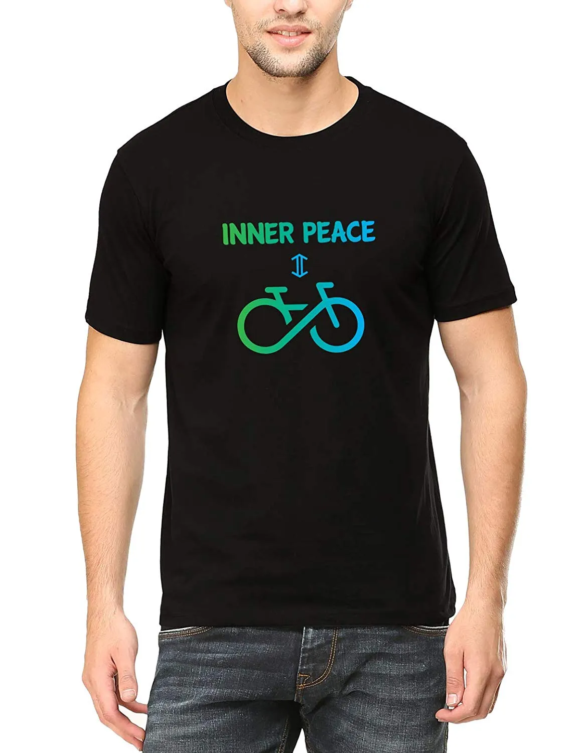 Swag Swami Men's  Cycling Inner Peace T-Shirt