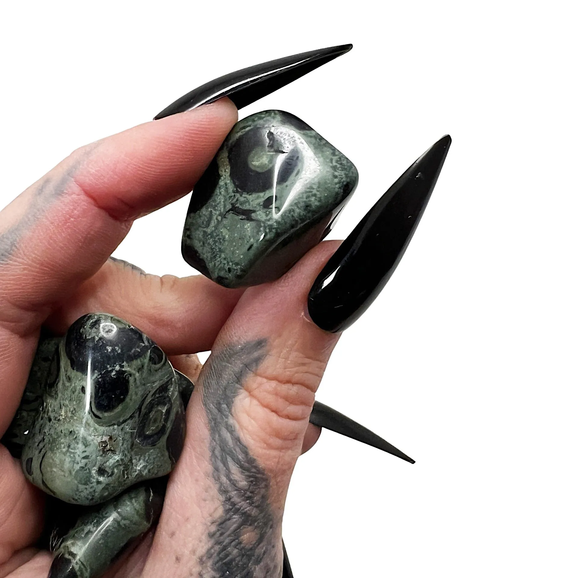 Swamp Witch: Kambaba Jasper Pocket Pebble