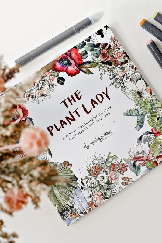 The Plant Lady: A Floral Coloring Book