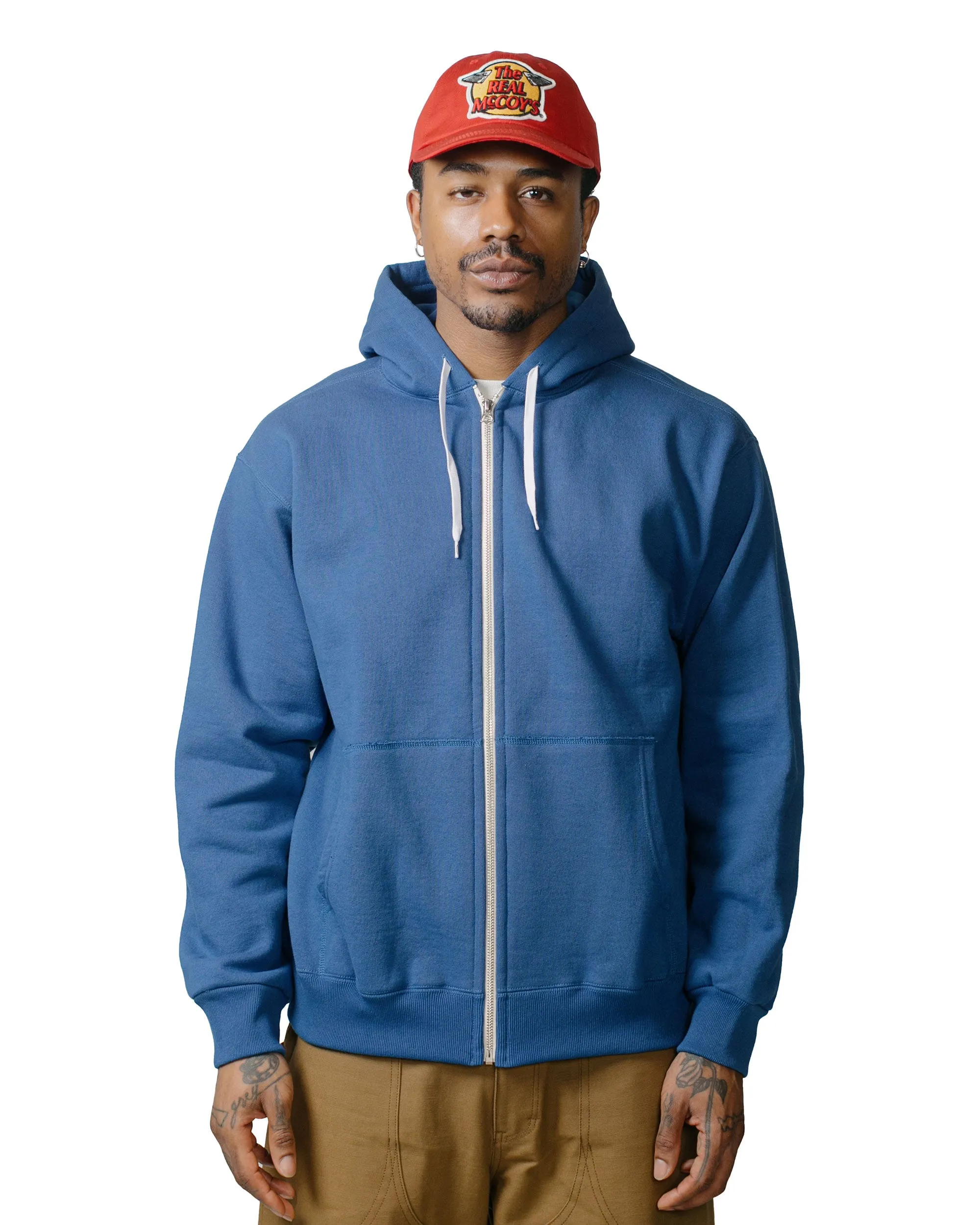 The Real McCoy's BC23101 Buco F/Z Parka Sweatshirt Royal Blue