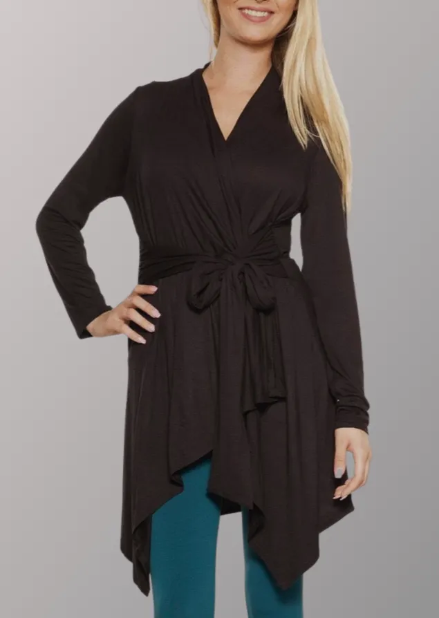 Tie Front Drape Wrap - FINAL SALE