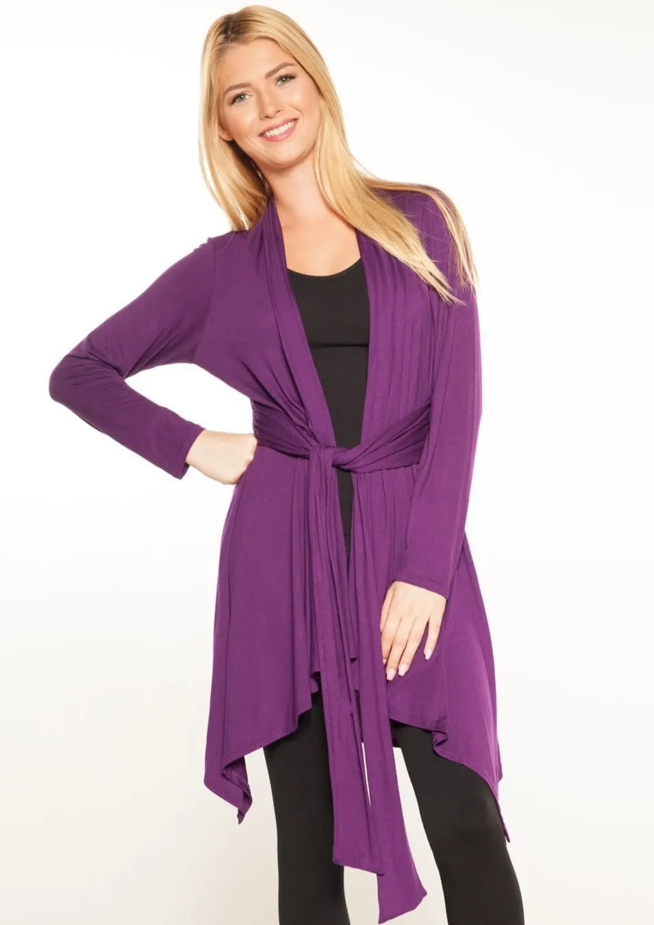 Tie Front Drape Wrap - FINAL SALE