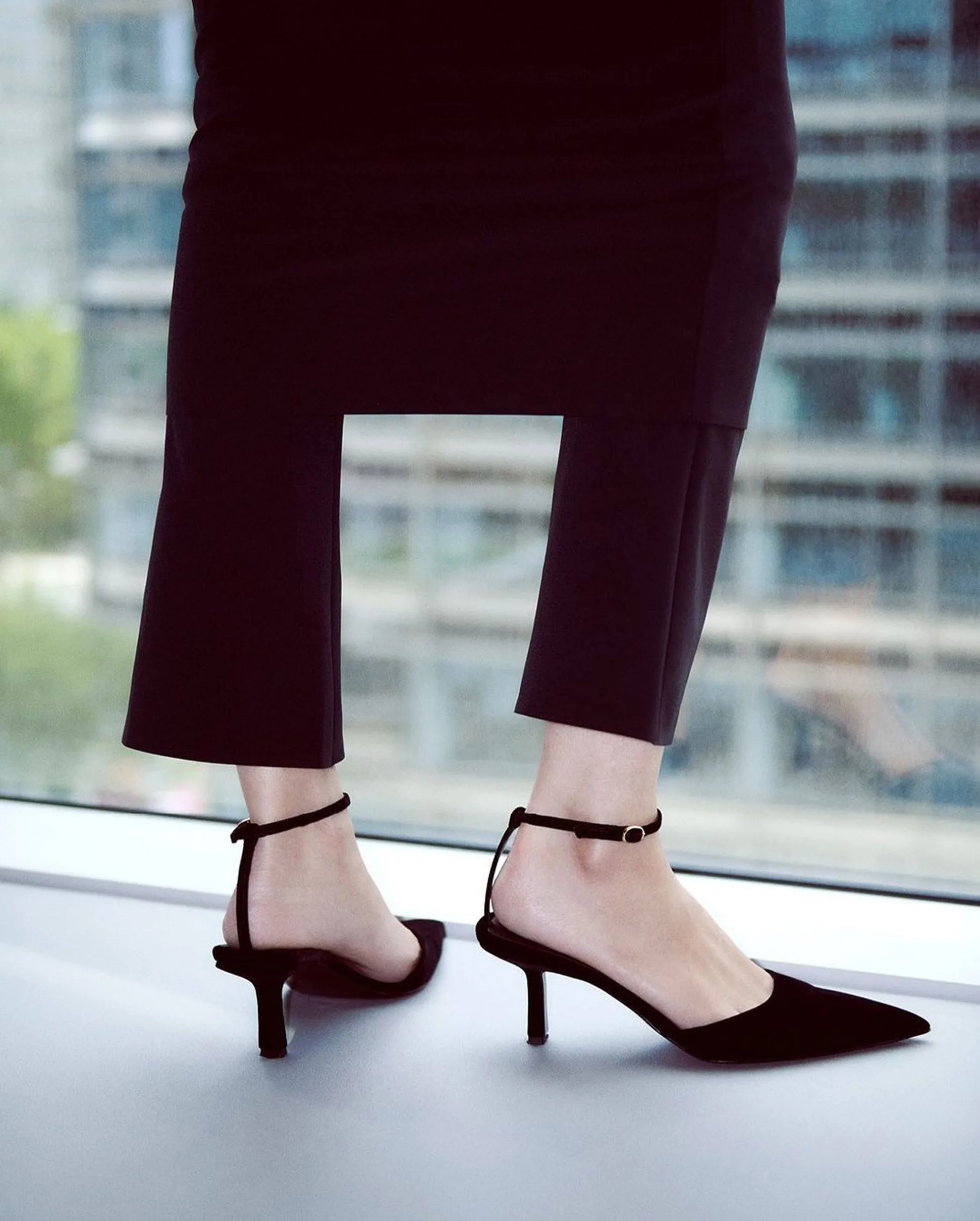 TOLIMAN SLINGBACK HEEL / BLACK