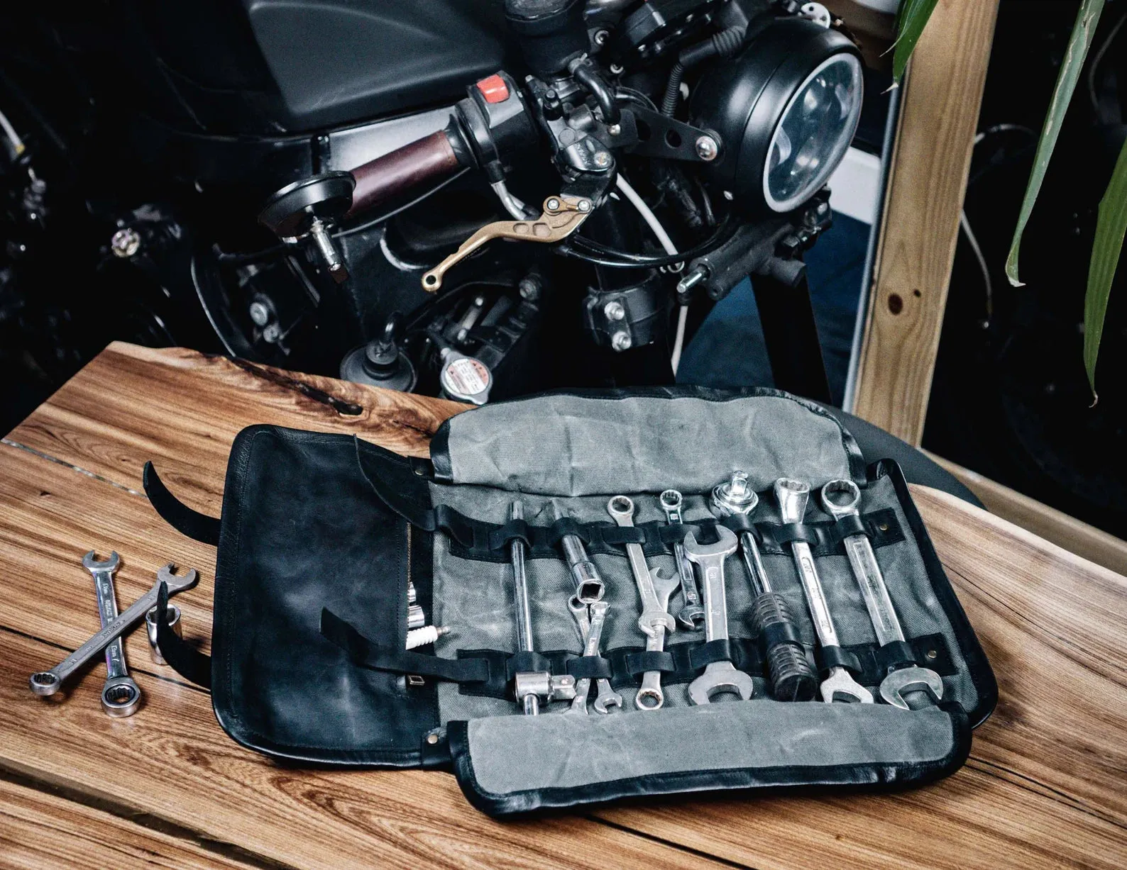 Tool Roll | Wrench roll up | Waxed Canvas & Leather | Handmade