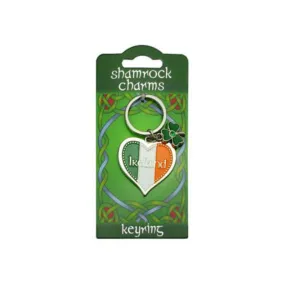 Tricolour Heart Keyring