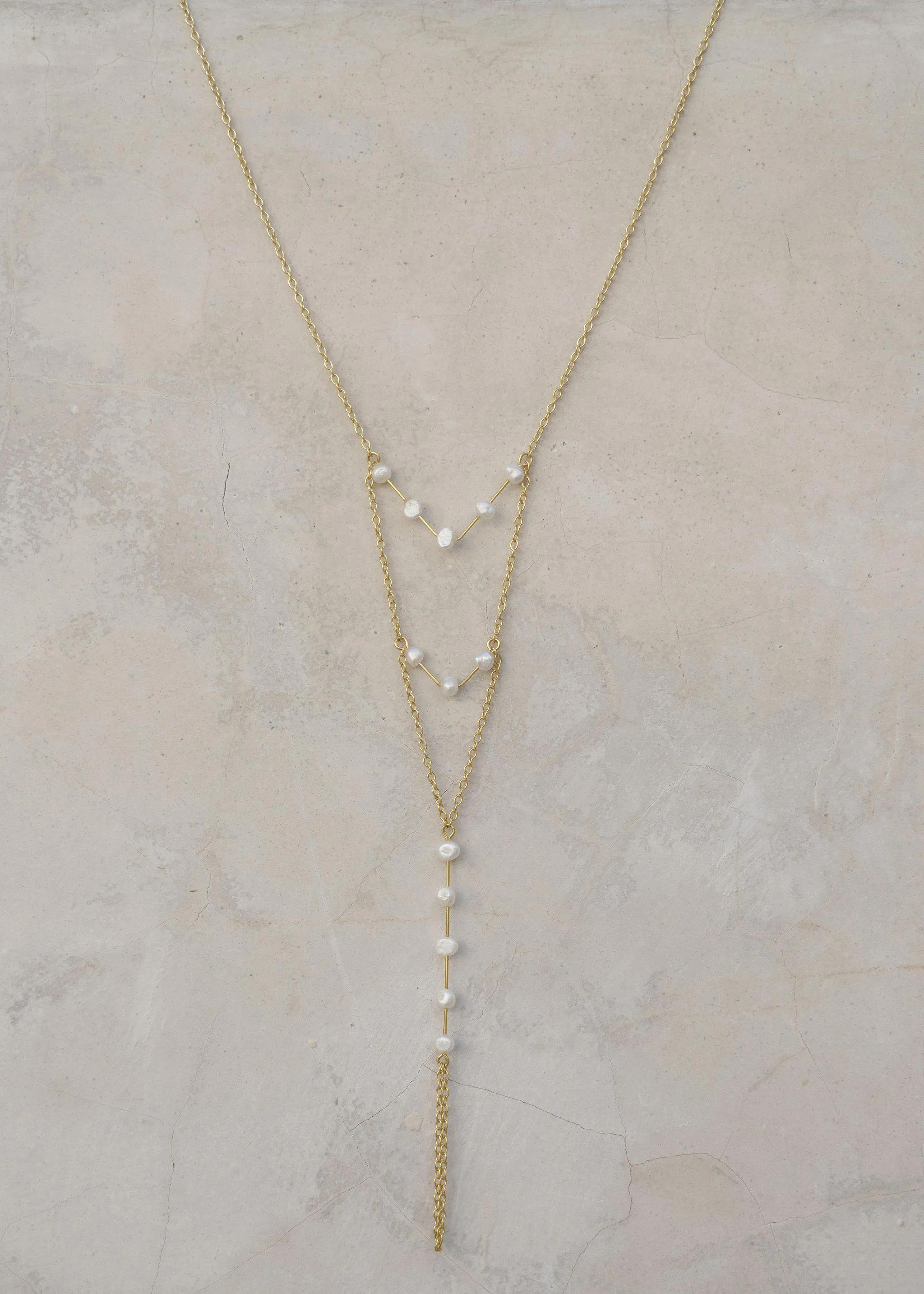 Triple Layered V Necklace