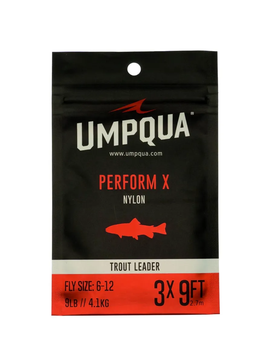 Umpqua Perform X Trout Leader 9Ft - 6X