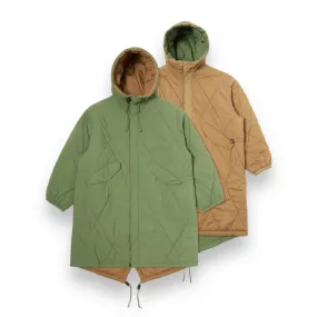 Universal Works Diamond Quilt Parka 29101 Diamond Qt Rec Nylon green