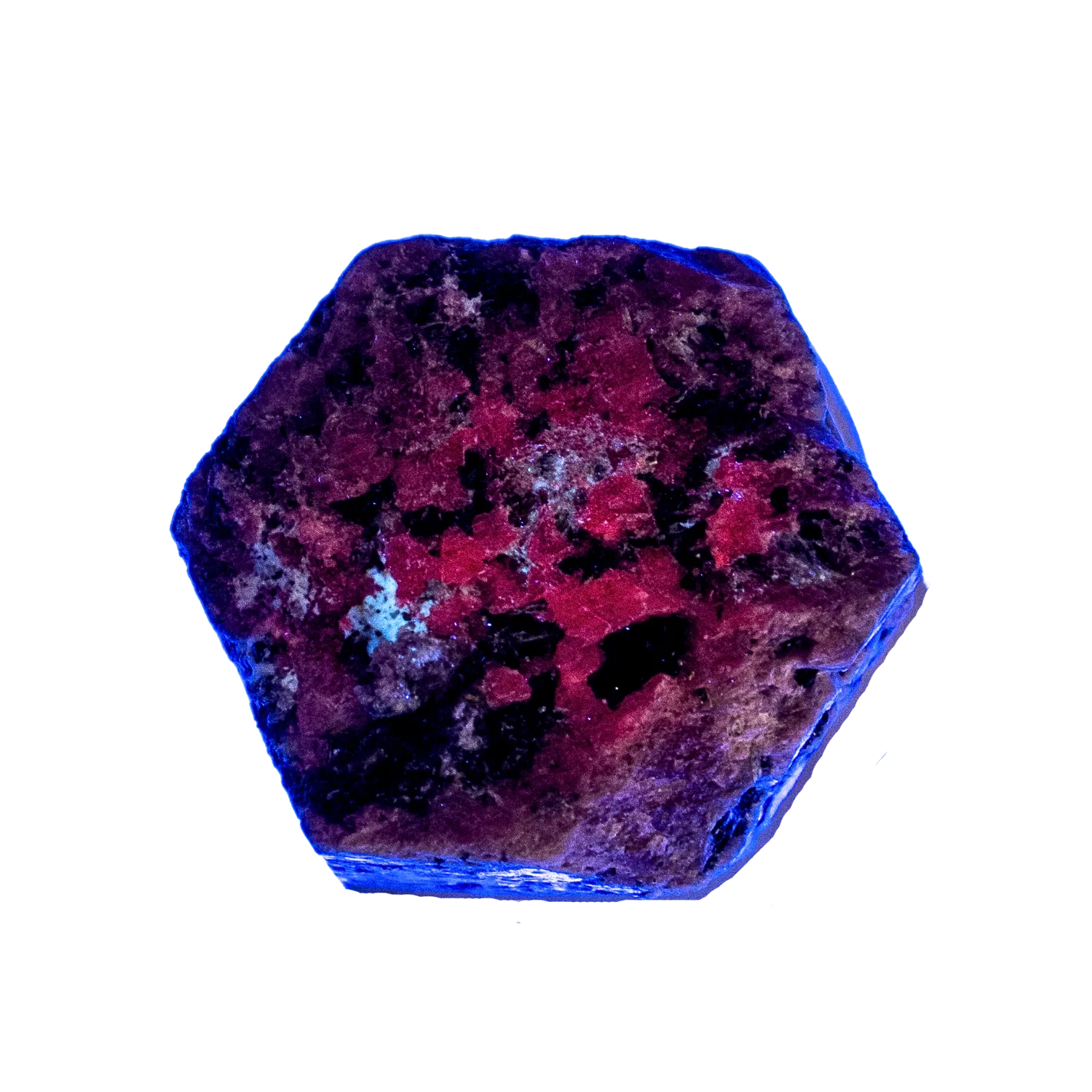 UV Reactive Raw Ruby Crystal