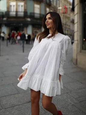 VESTIDO BRANCO DE TAFETÁ