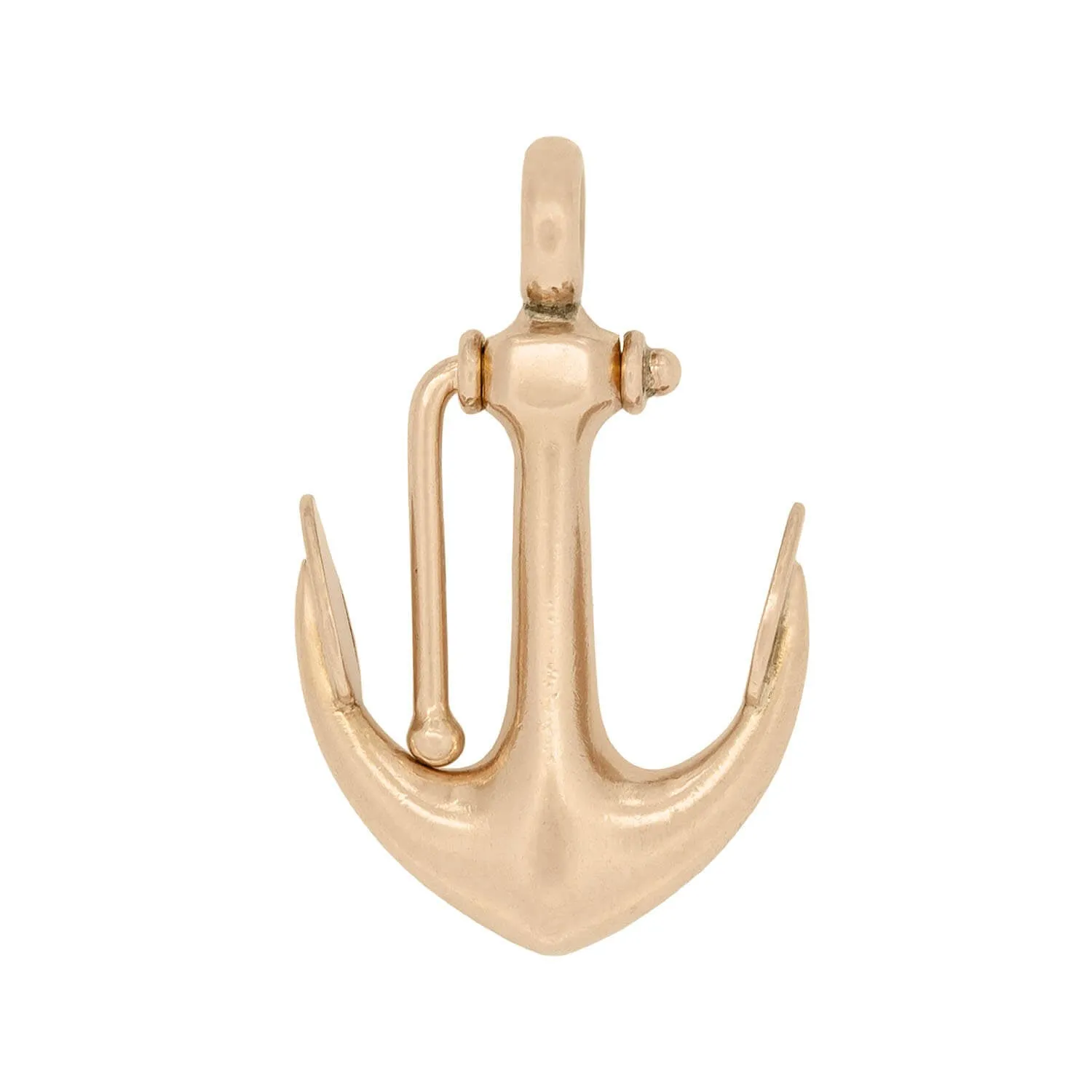 Vintage 18k Anchor Pendant